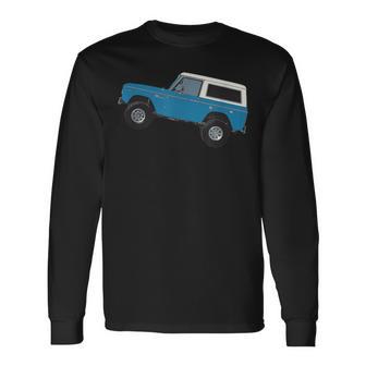 Blue 1969 Classic Bronco Long Sleeve T-Shirt - Monsterry UK