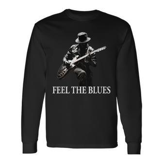Blues Guitar Musicians Blues Music Long Sleeve T-Shirt - Seseable