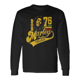 Bob Marley Positive Vibrations Soccer Long Sleeve T-Shirt - Monsterry CA
