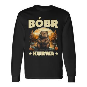 Bobr Kurwa Meme Bober Bobr Langarmshirts - Geschenkecke