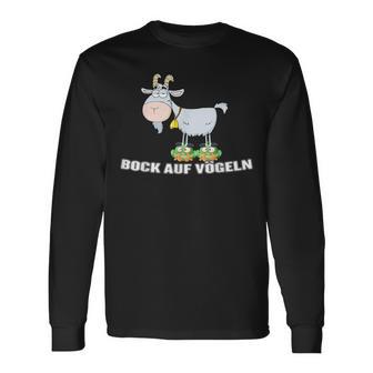 With Bock Aufogelgeln Zweideutigogel Ziegenbock Word Game Langarmshirts - Geschenkecke