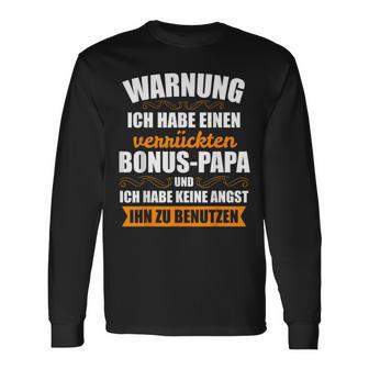 Bonus Papa Bonuspapa Stiefvater Bonusater Geschenk Langarmshirts - Geschenkecke