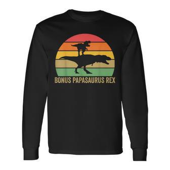 Bonus Papasaurus Rex Bonus Papa Langarmshirts - Geschenkecke