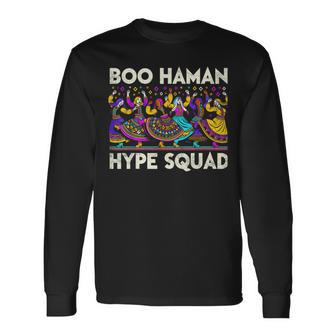 Boo Haman Hype Squad Fun Women's Jewish Purim Tradition Long Sleeve T-Shirt - Seseable
