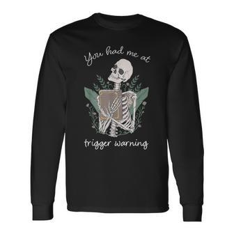 Bookish Quote Skeleton Book Lover Bookish Librarian Long Sleeve T-Shirt | Mazezy