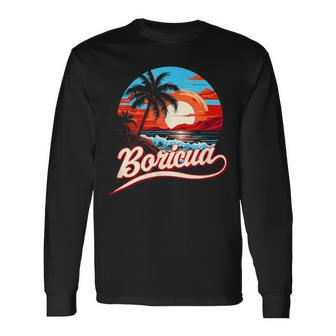 Boricua Spirit Beautiful Puerto Rican Pride Long Sleeve T-Shirt - Seseable