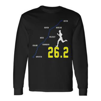 Boston 2024 Marathon Runner 262 Miles Long Sleeve T-Shirt - Seseable