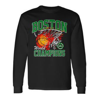 Boston World Champions 2024 Long Sleeve T-Shirt - Monsterry CA