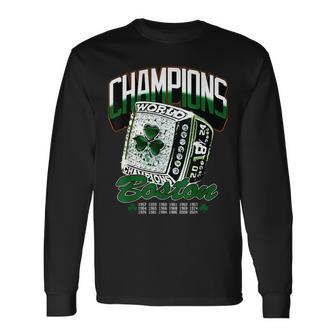Boston World Champions Ring 2024 Long Sleeve T-Shirt - Monsterry CA