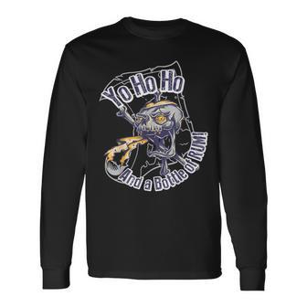 Bottle Of Rum Graphic Long Sleeve T-Shirt - Monsterry DE