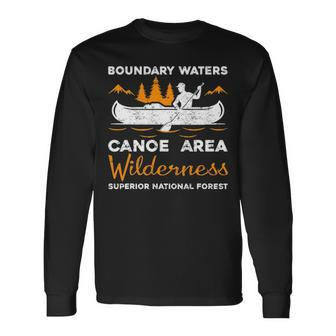 Boundary Waters Canoe Area Kayak Lover Long Sleeve T-Shirt | Mazezy