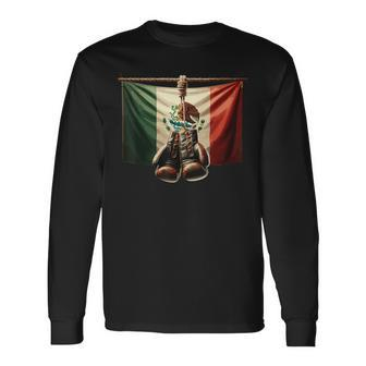Boxing Mexico Long Sleeve T-Shirt | Mazezy UK