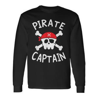 Boys Pirate Captain Pirate Birthday Party Group Matching Long Sleeve T-Shirt - Monsterry AU