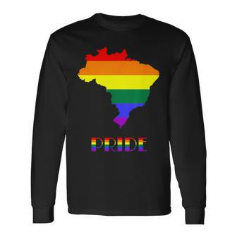 Brazil Pride Lgbt Pride Gay Pride Month Lesbian Lgbtq Long Sleeve T-Shirt - Monsterry CA