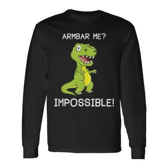Brazilian Jiu-Jitsu Bjj Armbar T-Rex Dinosaur Long Sleeve T-Shirt - Monsterry UK