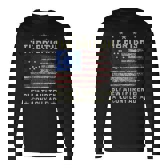 The British Blew A Thirn Colony Lead Betsy Ross Flag Long Sleeve T-Shirt - Seseable