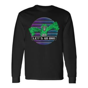 Come At Me Bro Gorilla Monkey Tag Vr Gamer Long Sleeve T-Shirt - Seseable