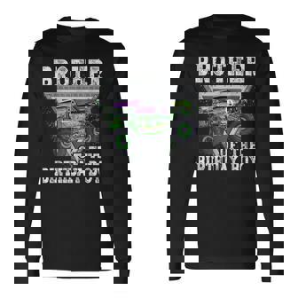 Brother Of The Birthday Boy Monster Truck Birthday Family Long Sleeve T-Shirt - Monsterry