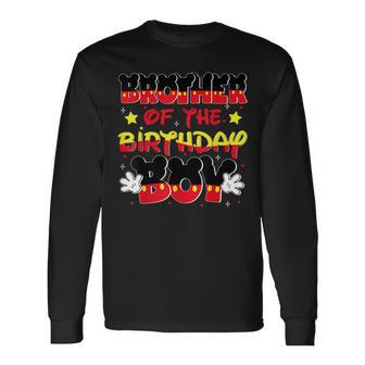 Brother Of The Birthday Boy Mouse Family Matching Long Sleeve T-Shirt - Monsterry