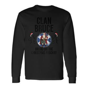 Bruce Clan Christmas Scottish Family Name Party Long Sleeve T-Shirt - Seseable
