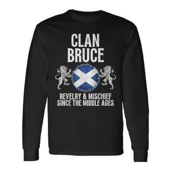 Bruce Clan Scottish Family Name Scotland Heraldry Long Sleeve T-Shirt - Seseable