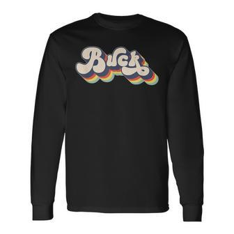 Buck Family Name Personalized Surname Buck Long Sleeve T-Shirt - Seseable