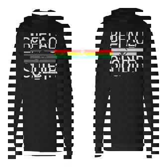 Buffalo Soldier Rastafarian Culture Long Sleeve T-Shirt - Thegiftio