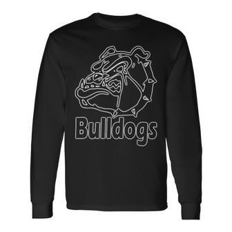 Bulldogs School Spirit Long Sleeve T-Shirt | Mazezy