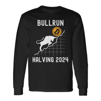 Bullrun Bitcoin Halving 2024 I Was Part Of It Long Sleeve T-Shirt - Monsterry
