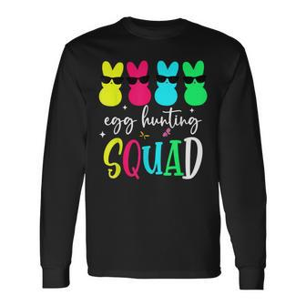 Bunny Egg Hunting Squad Easter Family Cousin Group Matching Long Sleeve T-Shirt - Thegiftio UK