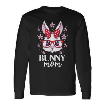 Bunny Mom Mama Cute Rabbit Lover Bunnies Owner Long Sleeve T-Shirt | Mazezy