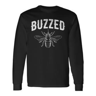 Buzzed Vintage Save The Bees Drinking Party Long Sleeve T-Shirt - Monsterry AU