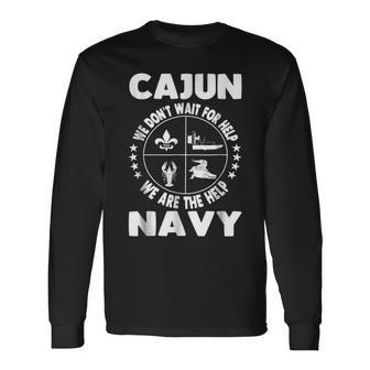 Cajun Navy Disaster Relief Support Volunr Long Sleeve T-Shirt - Monsterry
