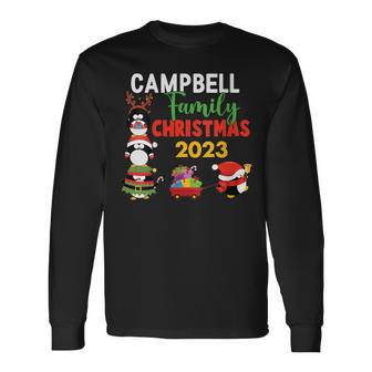 Campbell Family Name Campbell Family Christmas Long Sleeve T-Shirt - Seseable