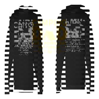 Camping Dad Like A Normal Dad But Cooler Outdoor Adventure Long Sleeve T-Shirt | Mazezy