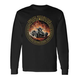 Can-Am Spyder Three Wheels Rider Long Sleeve T-Shirt - Seseable