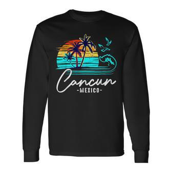 Cancun Souvenir 2023 Mexico Vacation Matching Family Group Long Sleeve T-Shirt - Thegiftio UK