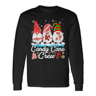 Candy Cane Crew Christmas Gnomes Family Matching Long Sleeve T-Shirt - Thegiftio UK