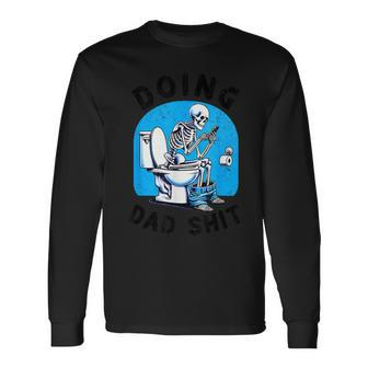 Can't Talk Right Now Doing Hot Dad Stuff Dad Fathers Day Long Sleeve T-Shirt - Seseable