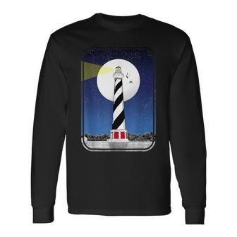 Cape Hatteras Light Lighthouse Long Sleeve T-Shirt - Monsterry AU