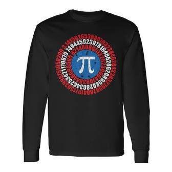 Captain Pi Superhero Pi Day & Math Lover Long Sleeve T-Shirt - Monsterry