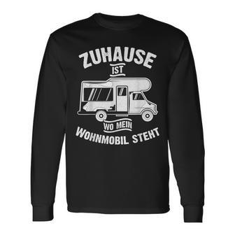 Caravan Camper Zuhause Ist Wo Mein Campervan Steht Langarmshirts - Seseable