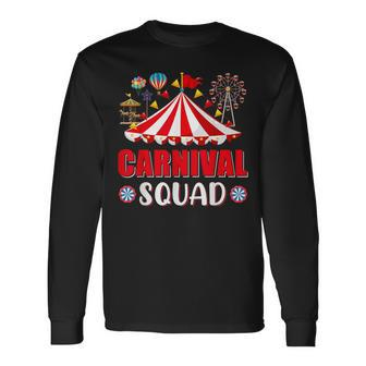 Carnival Squad Circus Staff Costume Circus Theme Party Long Sleeve T-Shirt - Monsterry