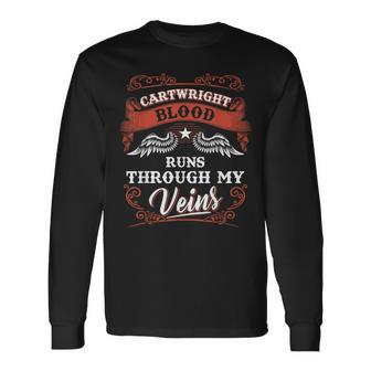 Cartwright Blood Runs Through My Veins Youth Kid 2K3td Long Sleeve T-Shirt - Seseable
