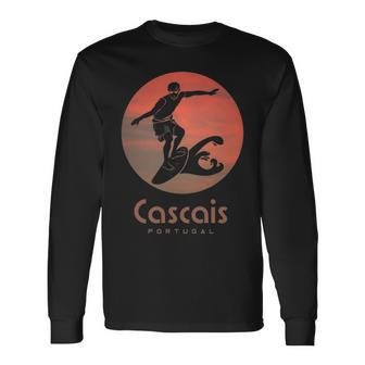 Cascais Portugal Windsurfing Surfing Surfers Long Sleeve T-Shirt | Mazezy