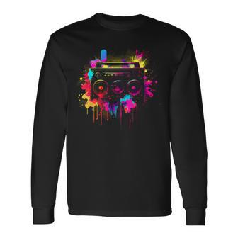 Cassette 90S Outfit Retro Vintage 80S Party Long Sleeve T-Shirt - Monsterry