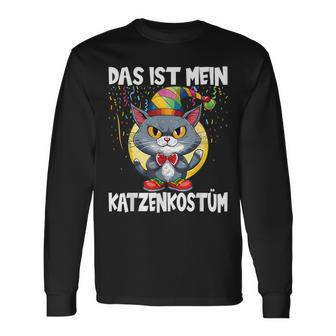 Cat Fancy Dress Das Ist Mein Katzenkostü Black Langarmshirts - Seseable