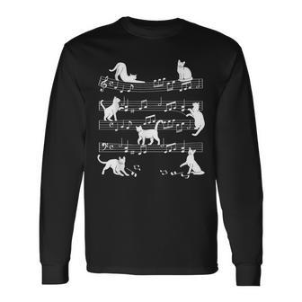 Cat Music Pet Cat Long Sleeve T-Shirt - Monsterry