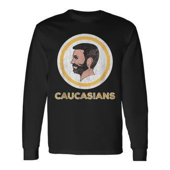 Caucasians Vintage Caucasians Pride Long Sleeve T-Shirt - Monsterry
