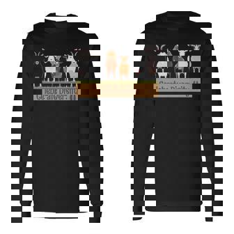 Celebrate Diversity Pet Goats For Goat Lovers Long Sleeve T-Shirt | Mazezy